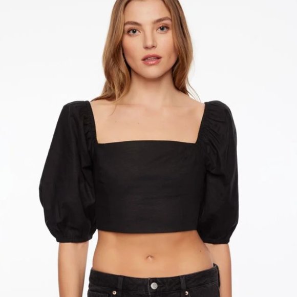 Dynamite Tops - NWT Dynamite Nya Linen Bubble Sleeve Top